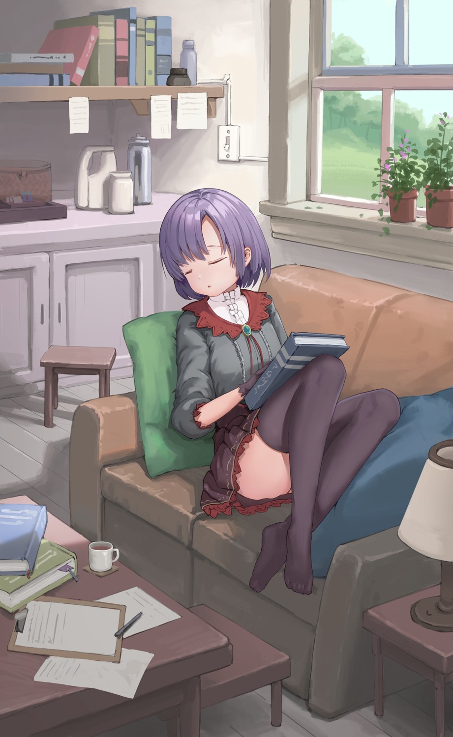 juu_p, shiragiku_hotaru, the_idolm@ster, the_idolm@ster_cinderella_girls, thighhighs