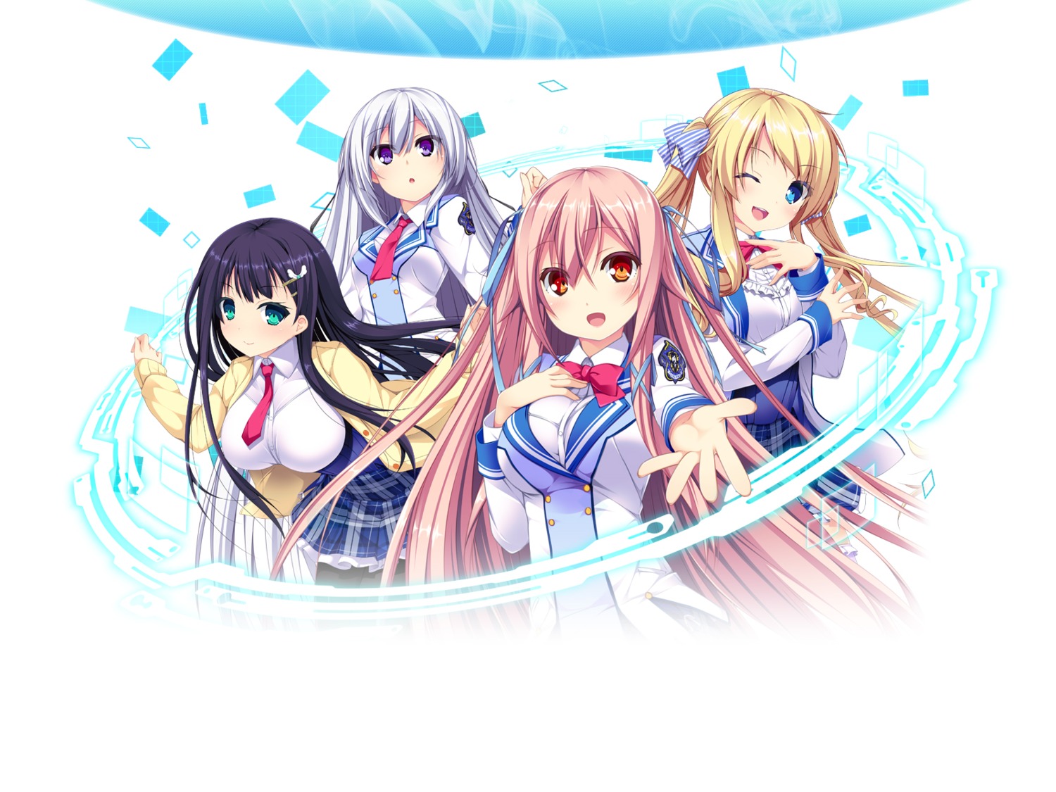 giga, harvest_overray, mikami_lilia, niro, ouno_sumi, pantyhose, seifuku, sweater