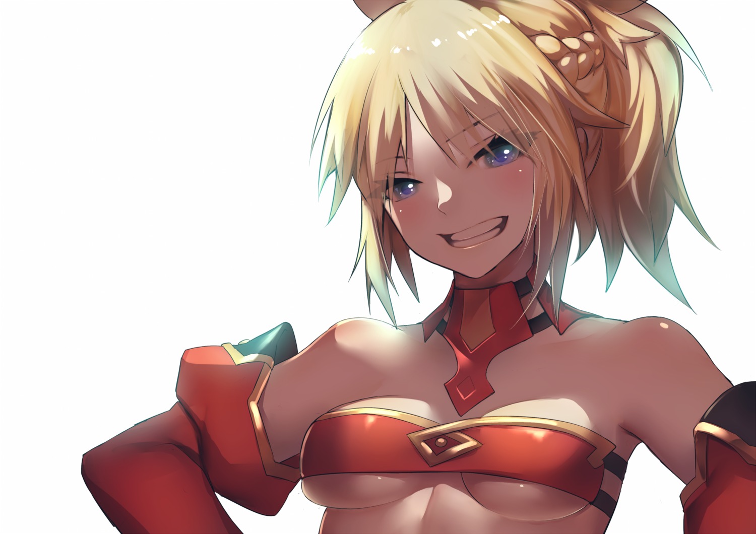 bikini_top, cleavage, fate/apocrypha, fate/grand_order, fate/stay_night, mordred_(fate), rahato, swimsuits