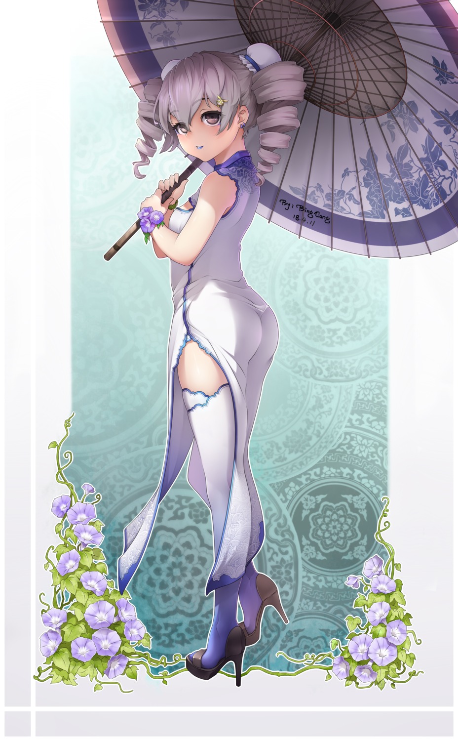 ass, benghuai_xueyuan, bing_gang, bronya_zaychik, chinadress, heels, honkai_impact, thighhighs