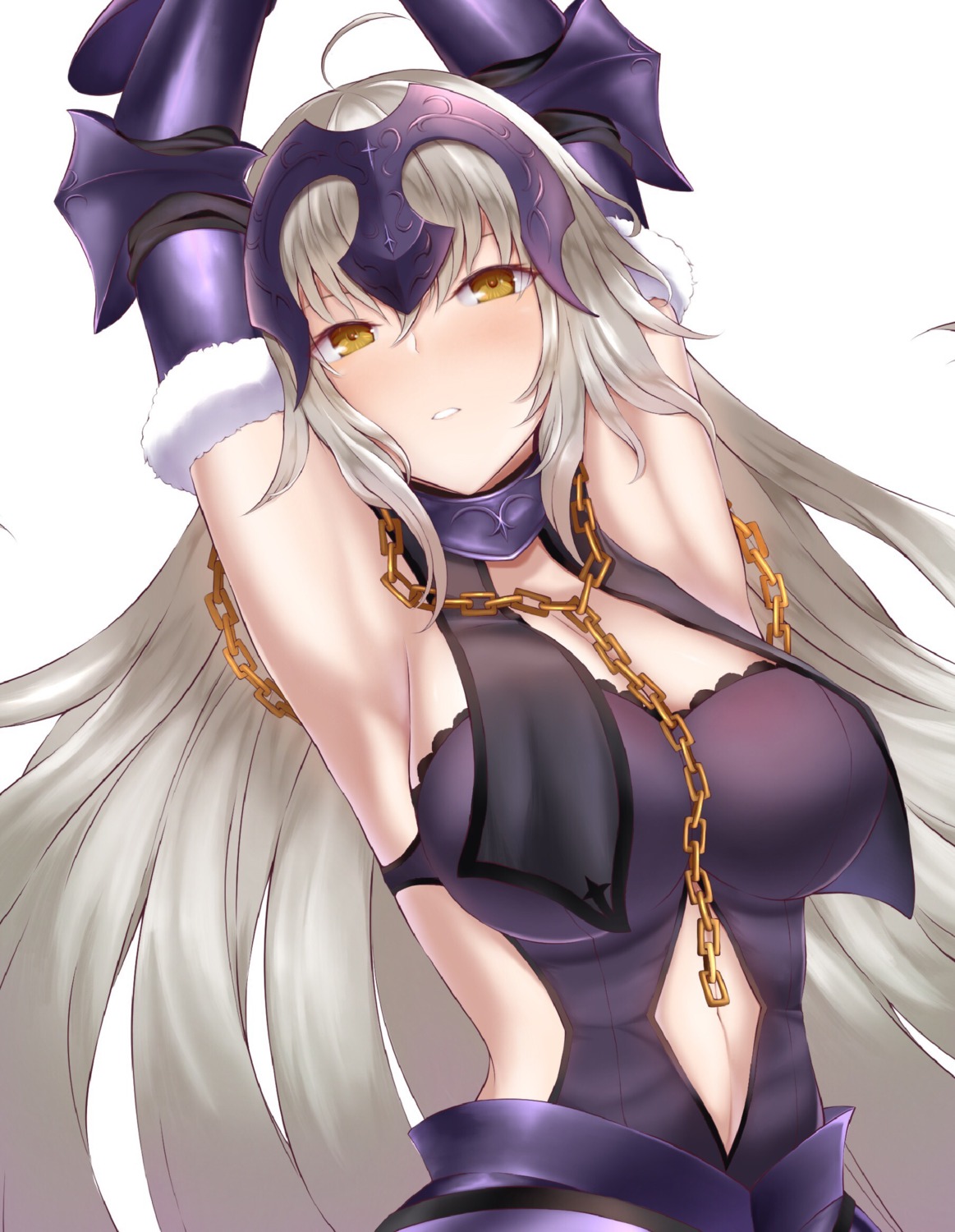 armor, cleavage, fate/grand_order, jeanne_d'arc, jeanne_d'arc_alter_(fate), numaguro_(tomokun0808)