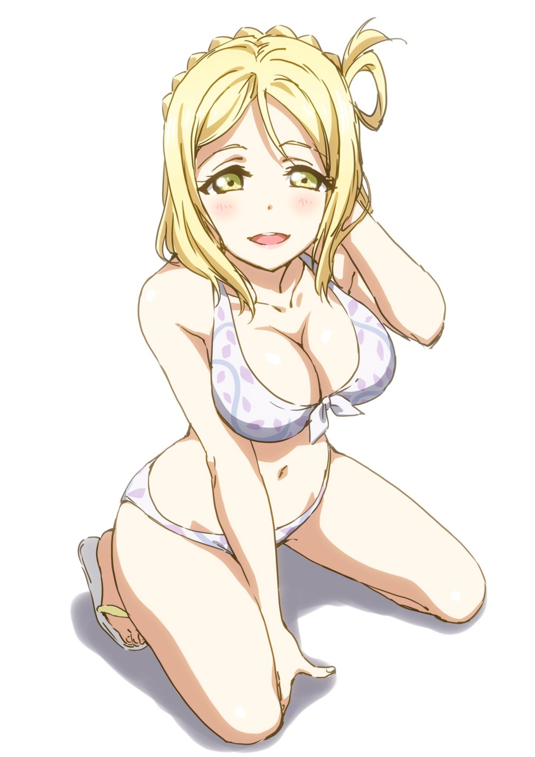 bikini, cleavage, love_live!_(series), love_live!_sunshine!!, nakamura_kou, ohara_mari, swimsuits