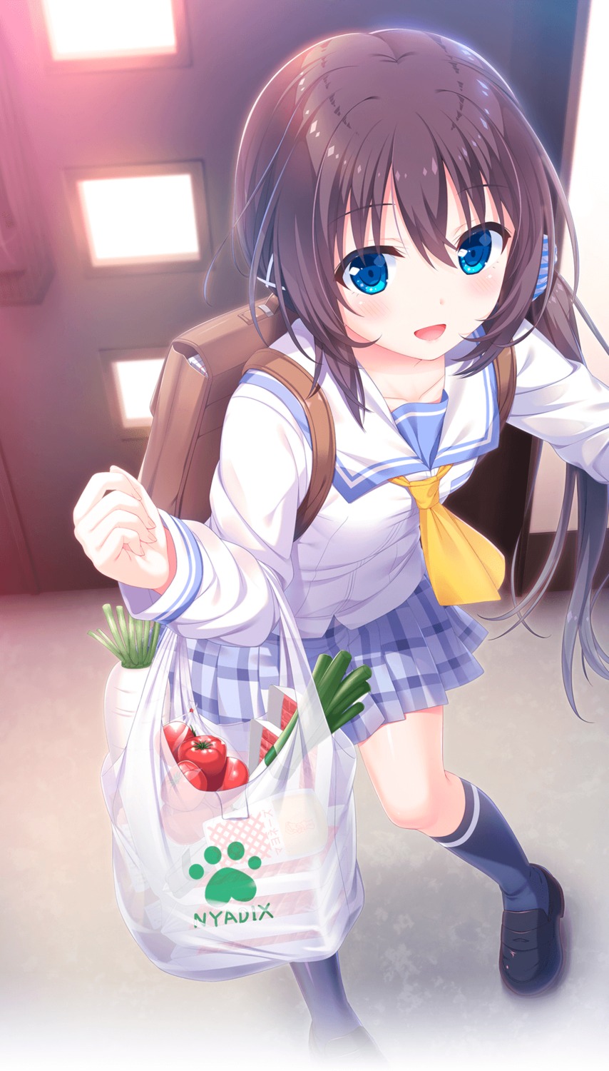 k-ko, onami_kohaku, onii-chan_asa_made_zutto_gyu_tte_shite!, seifuku, tinkle_position