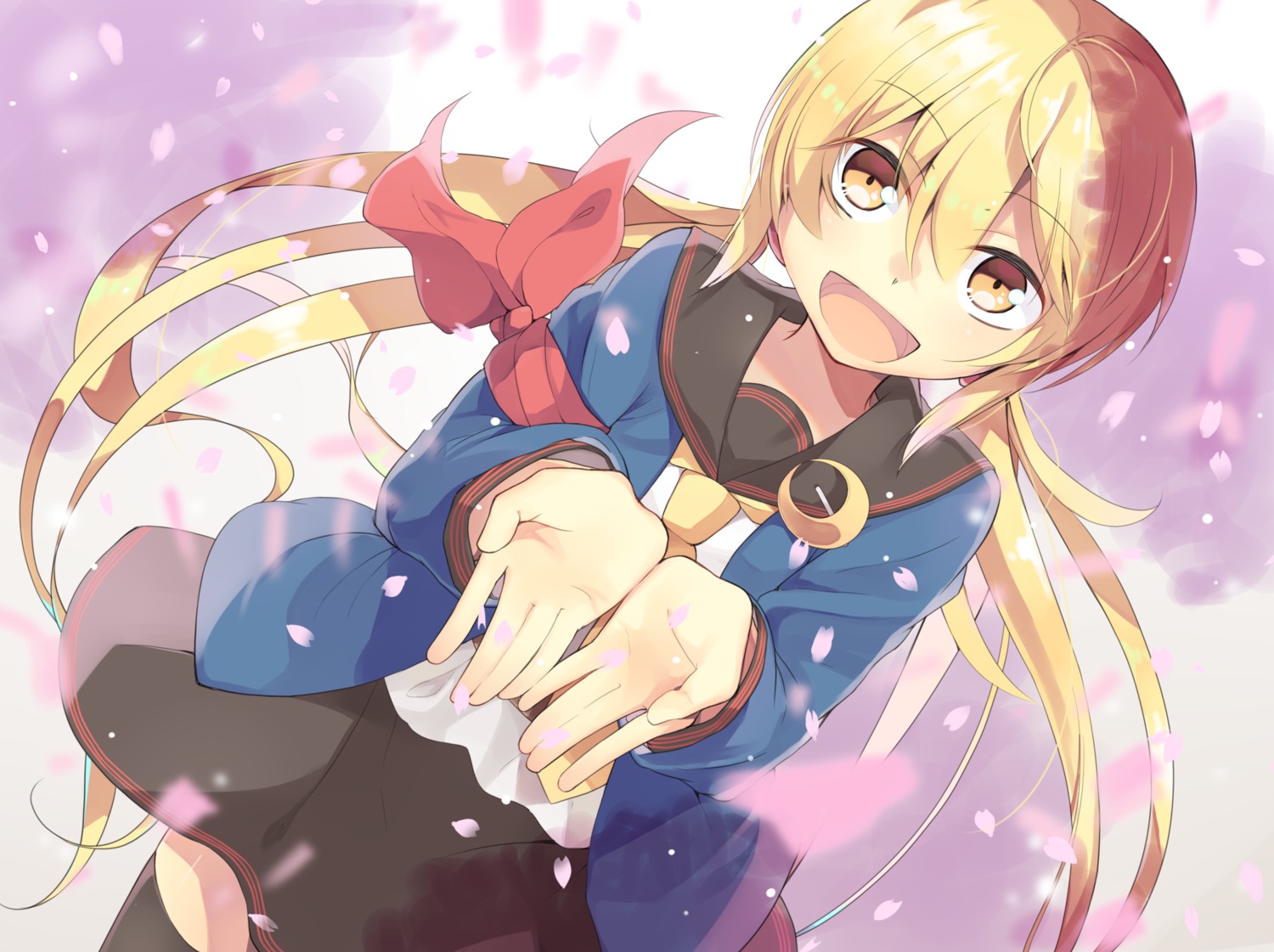 kantai_collection, kurasaki_cosmos, satsuki_(kancolle), seifuku, thighhighs