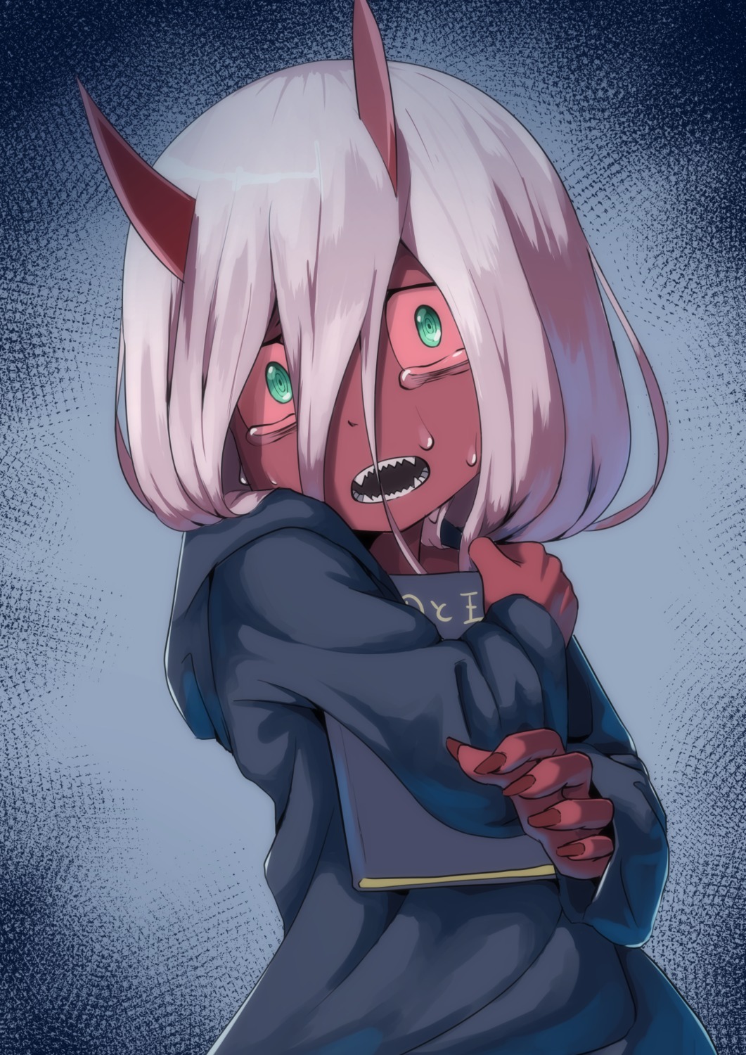 darling_in_the_franxx, horns, kyabe_tsuka, zero_two_(darling_in_the_franxx)