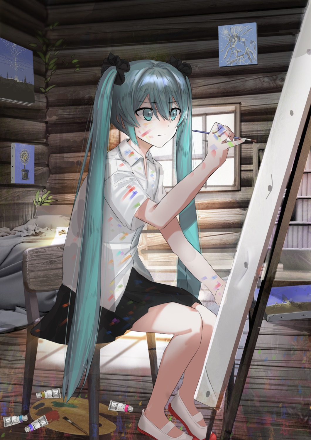 geisha-geisha-, hatsune_miku, seifuku, vocaloid