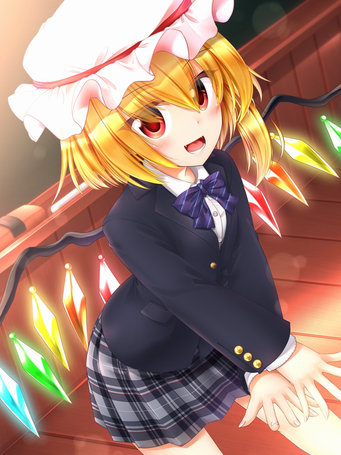 flandre_scarlet, m9kndi, seifuku, touhou, wings