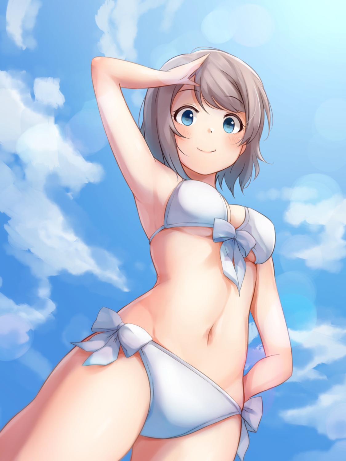 bikini, cleavage, ichiban_no_yagi, love_live!_(series), love_live!_sunshine!!, swimsuits, underboob, watanabe_you
