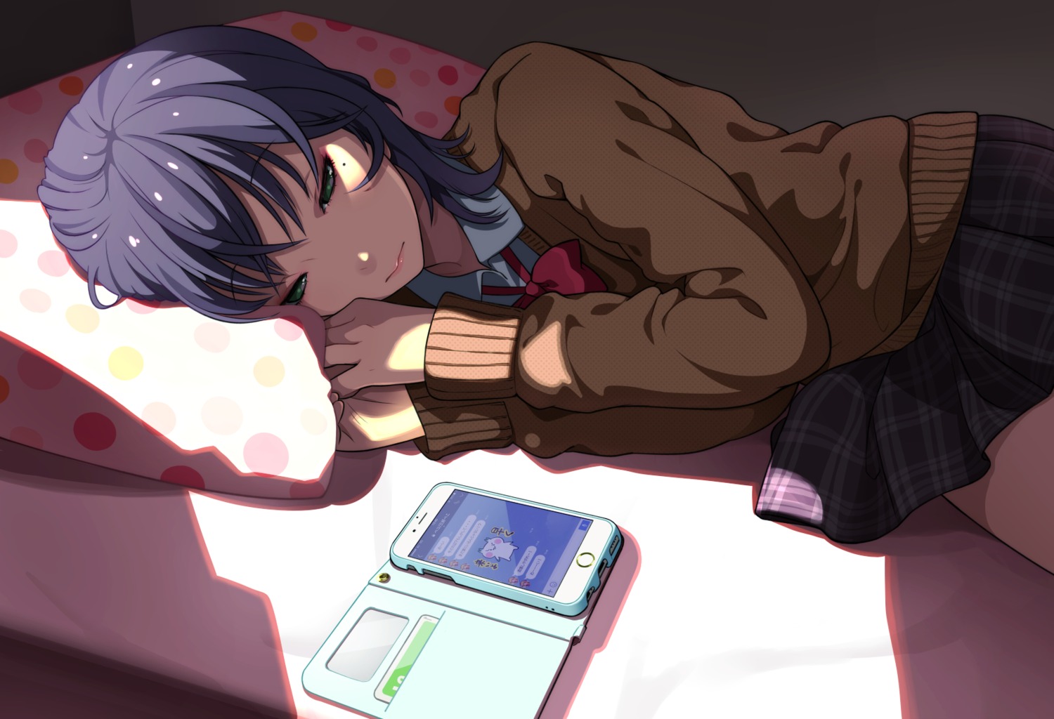 lam, seifuku, sweater