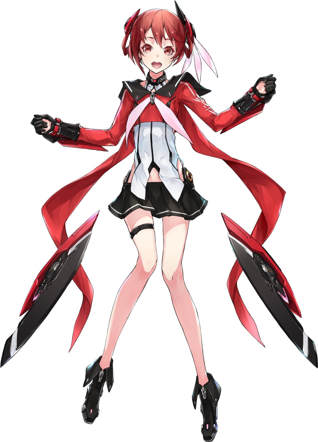 garter, kakuchou_shoujokei_trinary, neco, ouse_tsubame, weapon