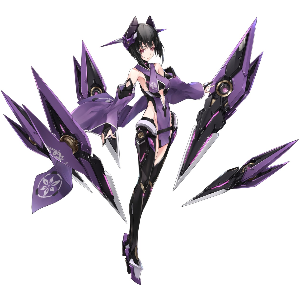 heels, kakuchou_shoujokei_trinary, koigasaki_miyabi, weapon