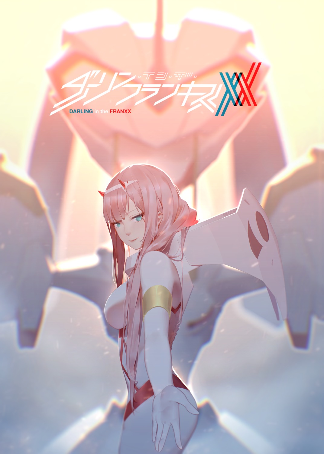 bodysuit, darling_in_the_franxx, horns, maredoro, mecha, strelizia, zero_two_(darling_in_the_franxx)