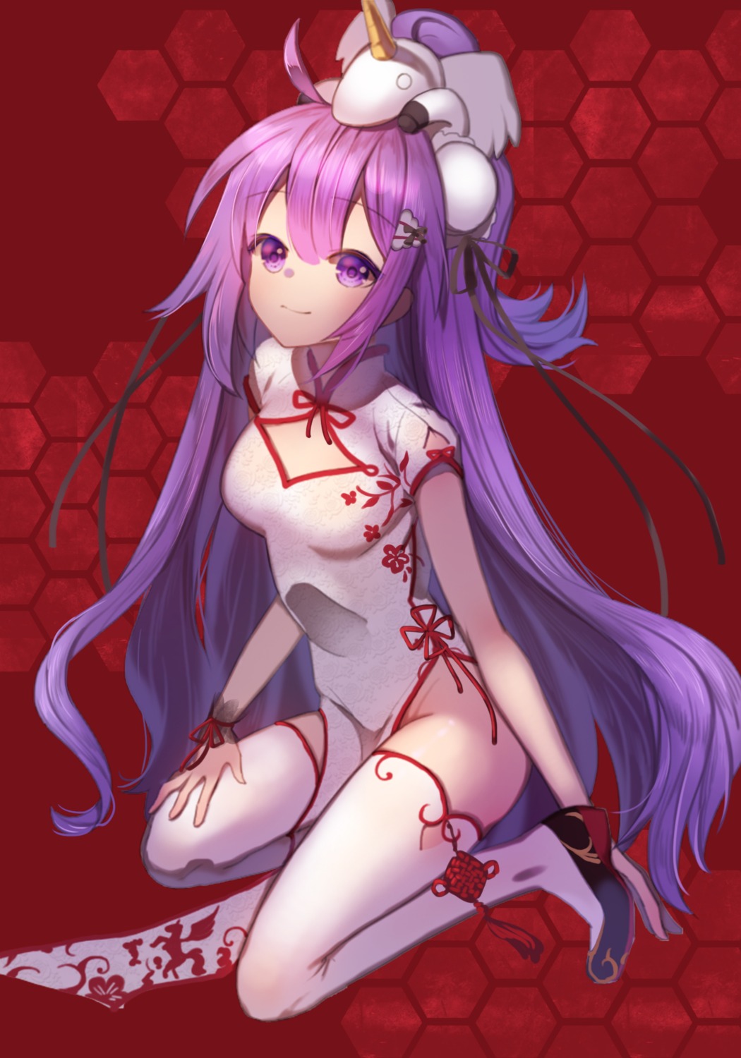 azur_lane, chinadress, kyoungi_nyang, thighhighs, unicorn_(azur_lane)