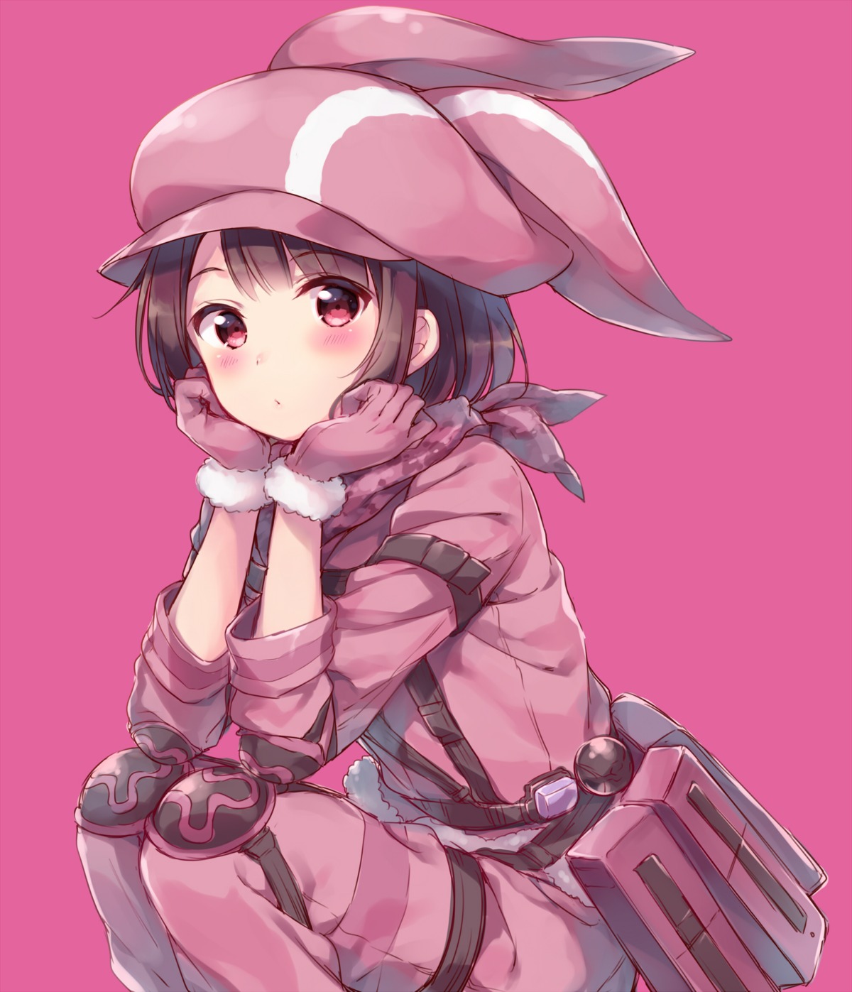 animal_ears, bodysuit, gun_gale_online, hazuki_(sutasuta), kohiruimaki_karen, llenn, sword_art_online, sword_art_online_alternative:_gun_gale_online
