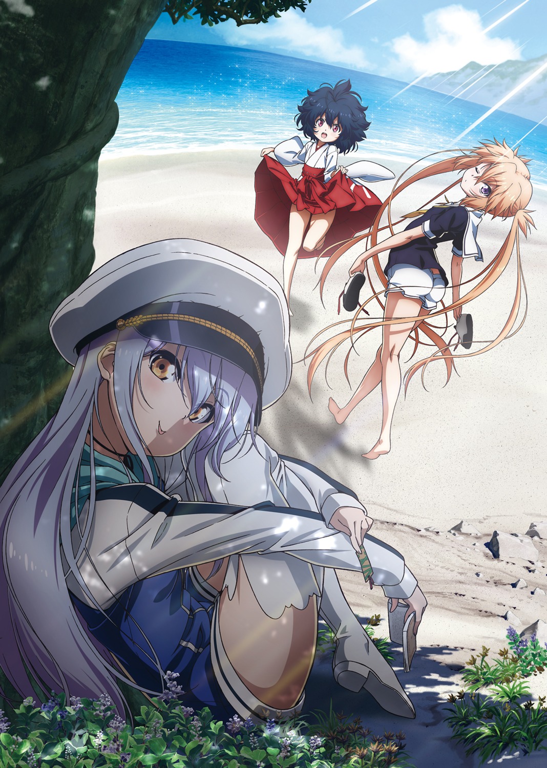 ass, garandou_sara, heels, island_(game), kurutsu_karen, miko, ohara_rinne, seifuku