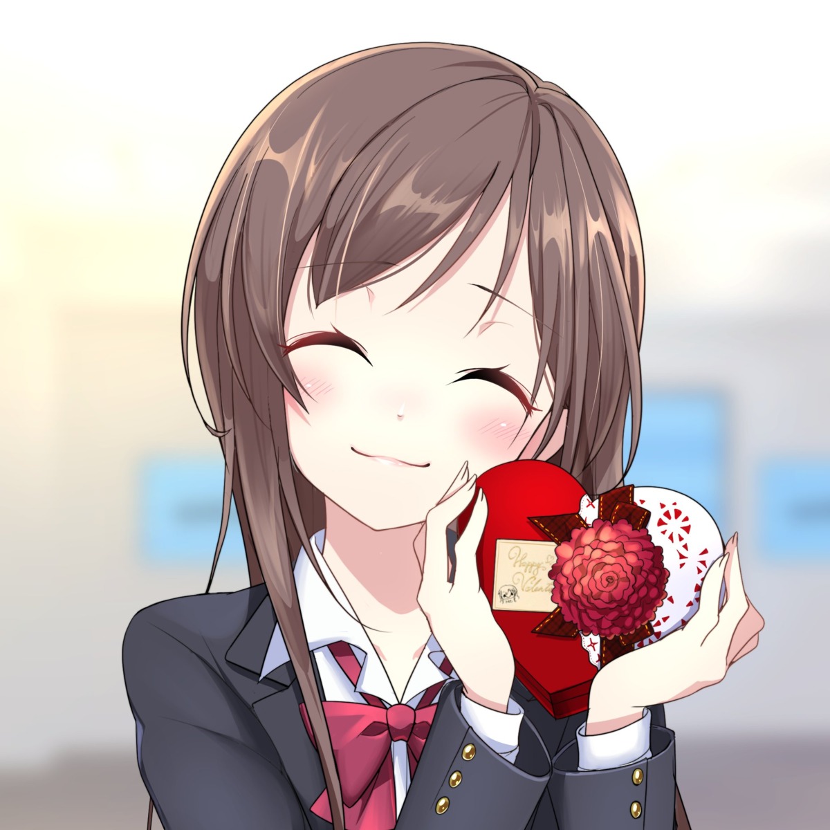 iwamotocho_geinosha, seifuku, shirafuji_tamaki, tagme, valentine
