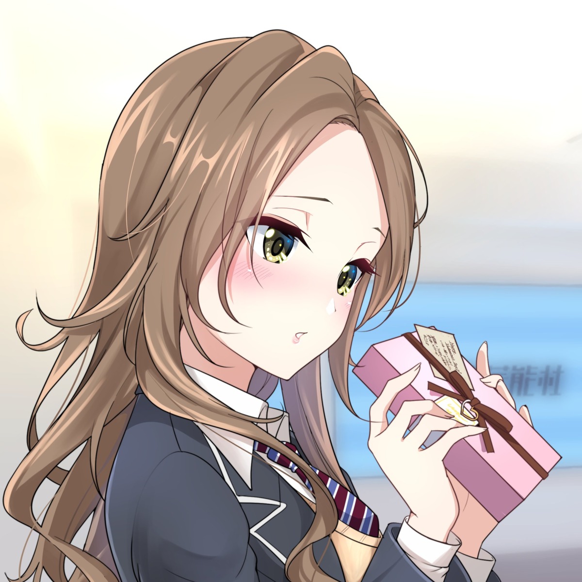 iwamotocho_geinosha, natsume_haru, seifuku, sweater, tagme, valentine
