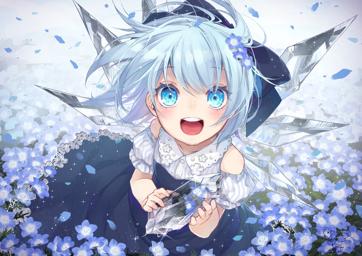 cirno, touhou, toutenkou, wings
