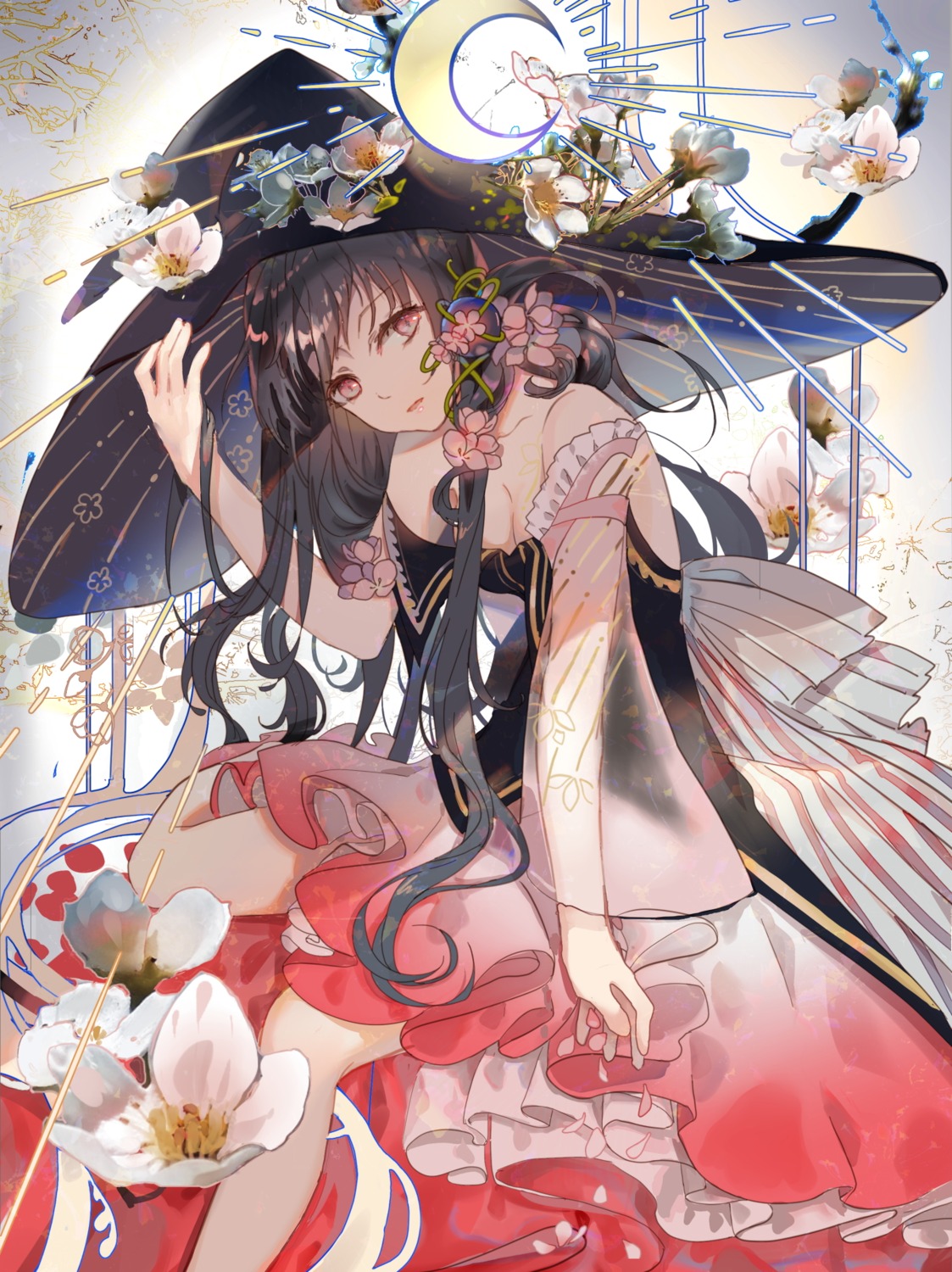 cleavage, fre, shadowverse, witch