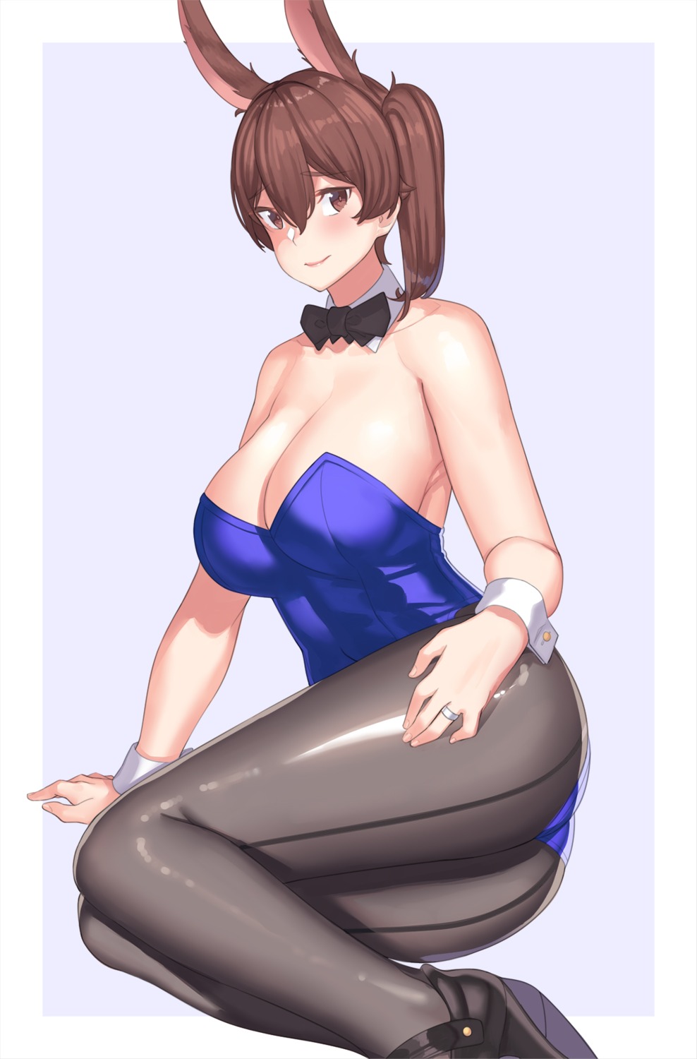 animal_ears, bunny_ears, bunny_girl, franham, heels, kaga_(kancolle), kantai_collection, pantyhose