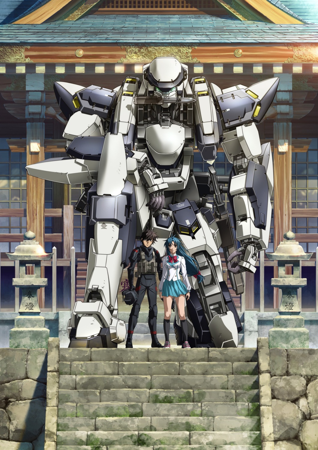 bodysuit, chidori_kaname, digital_version, full_metal_panic, full_metal_panic!_invisible_victory, mecha, sagara_sousuke, seifuku