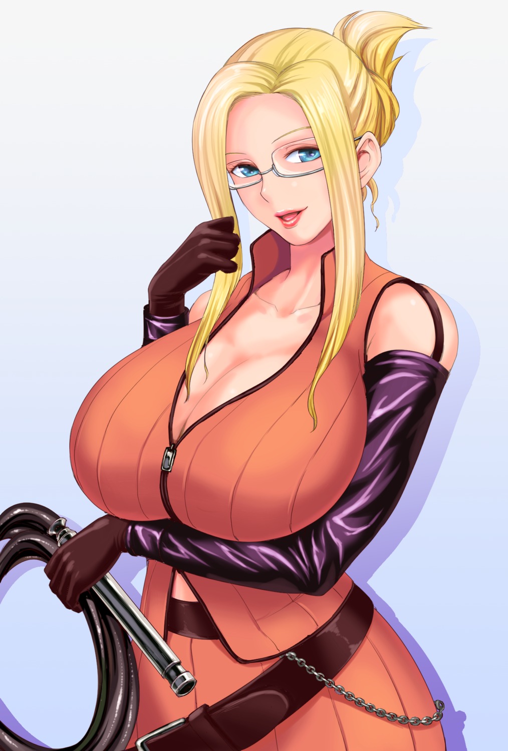 cleavage, final_fantasy, final_fantasy_viii, megane, naitou_haruto, quistis_trepe, weapon