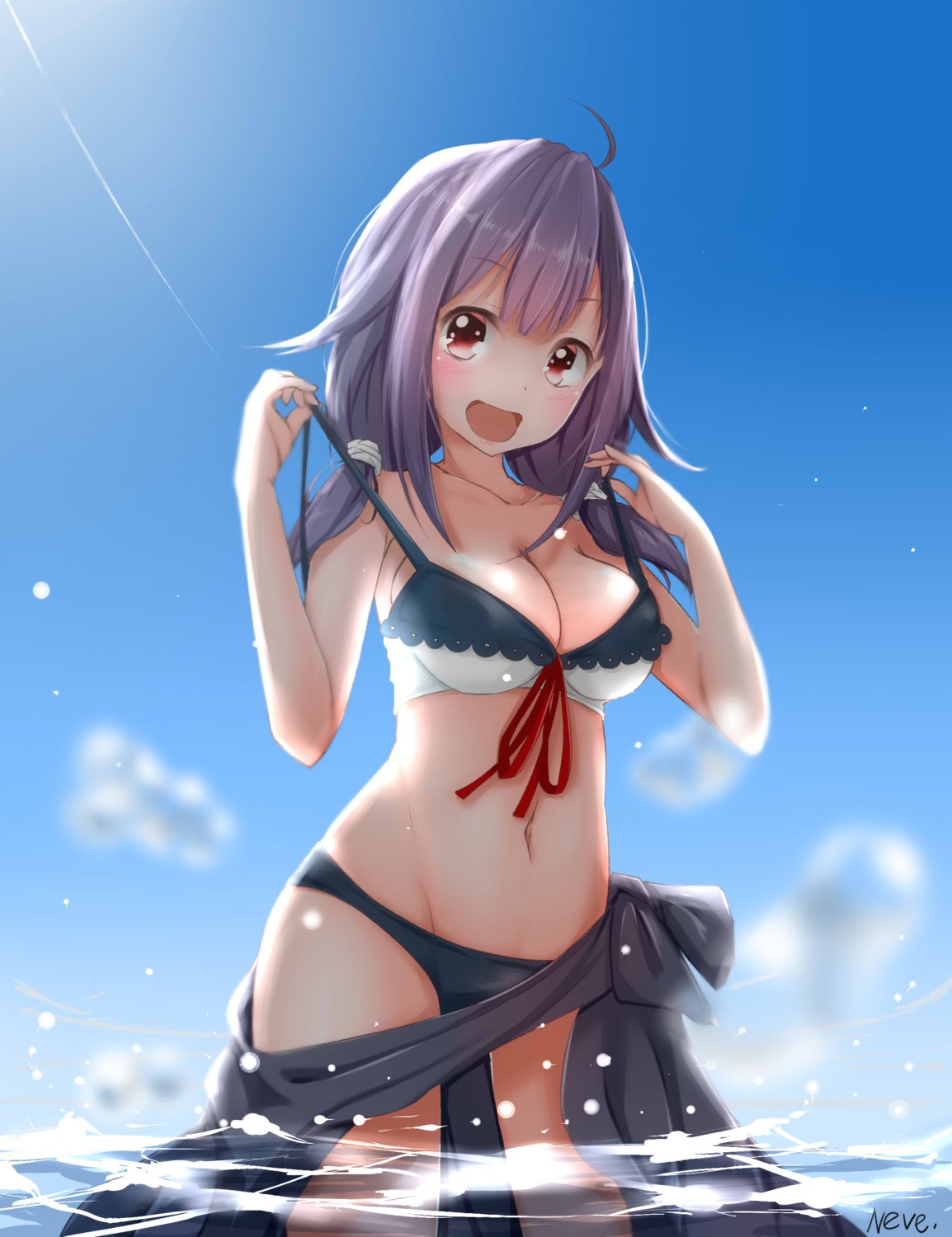 bikini, cleavage, kantai_collection, neve, swimsuits, taigei_(kancolle), wet