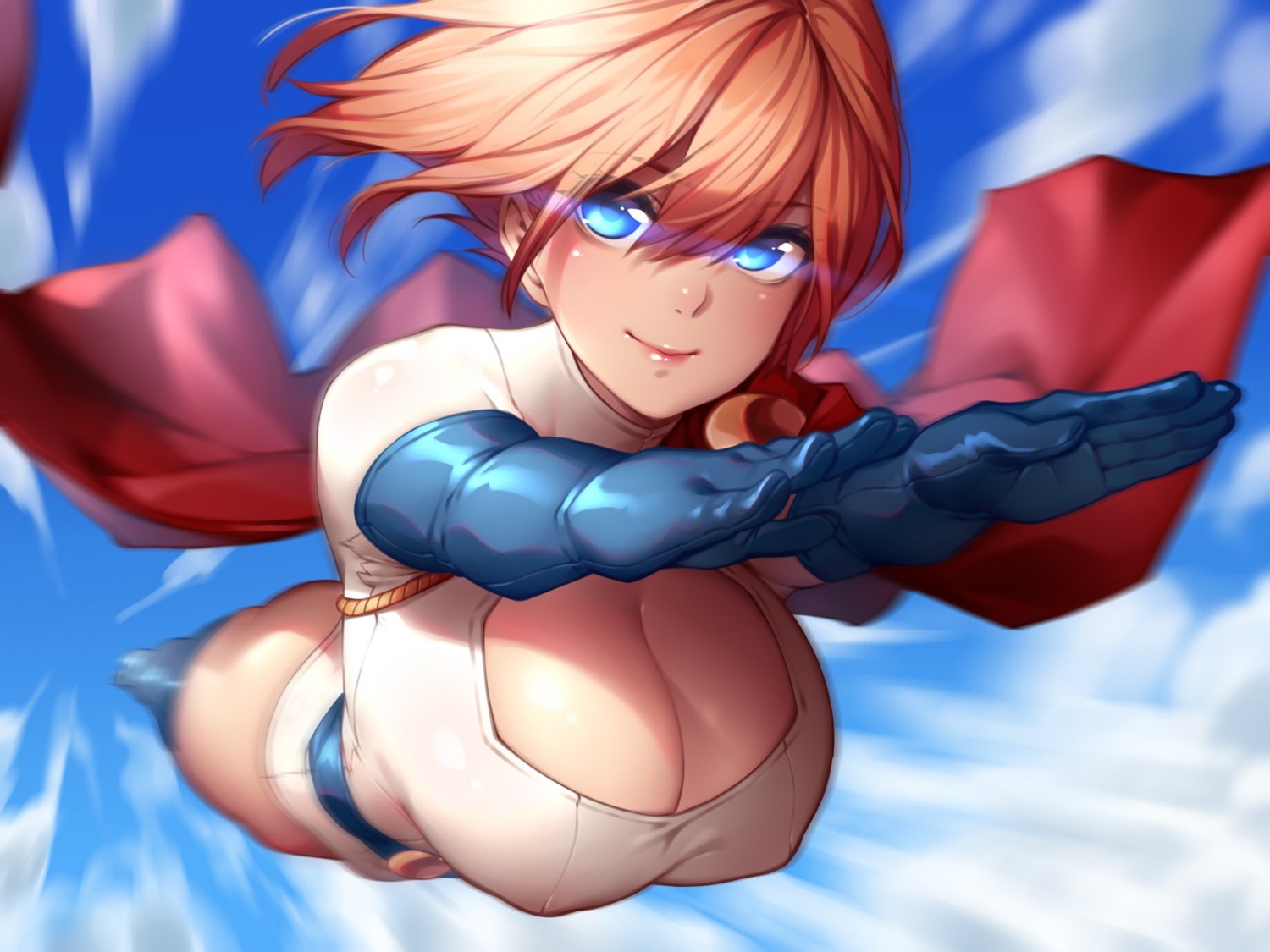 cleavage, dc_comics, leotard, power_girl, yin-ting_tian