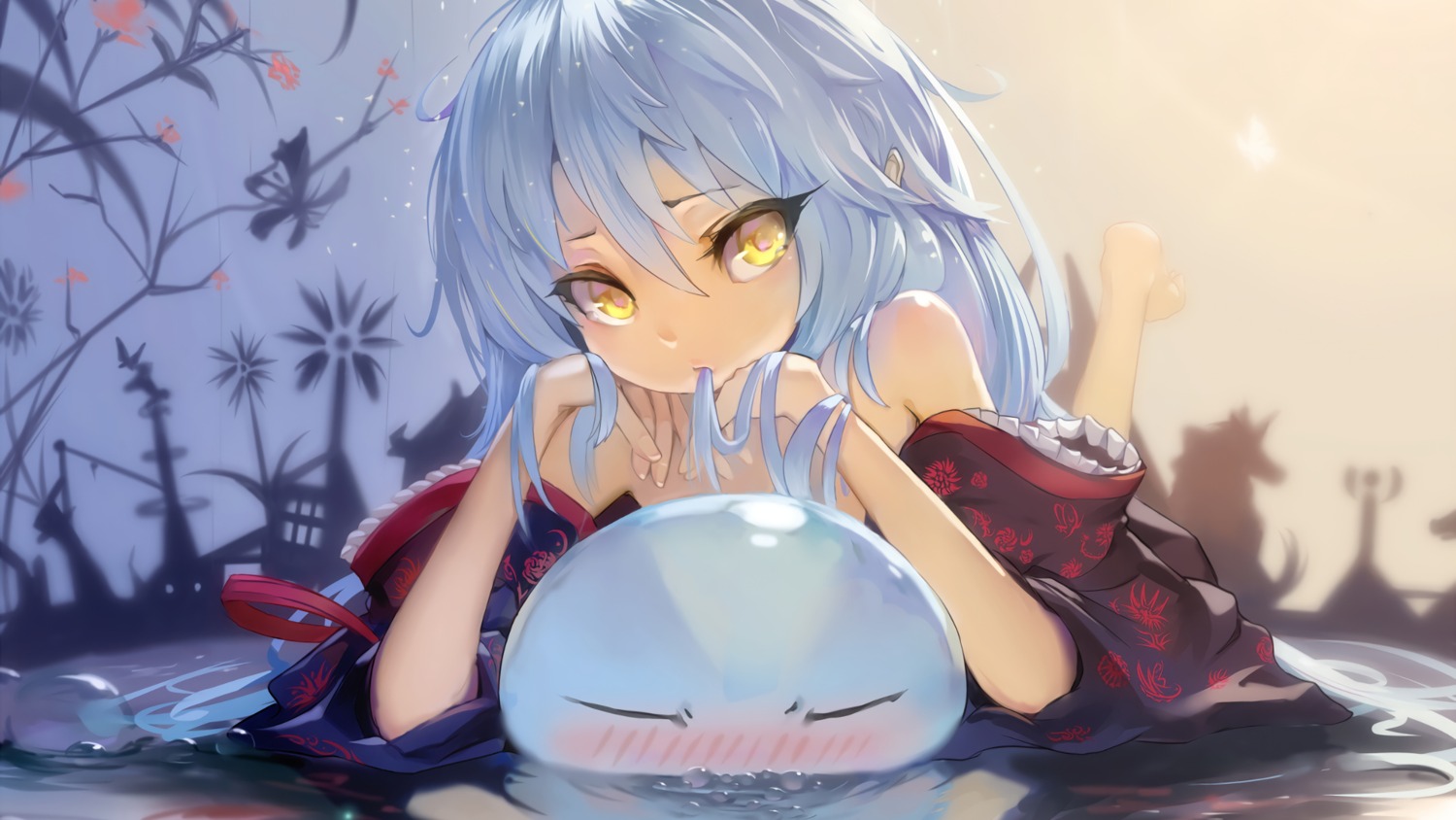kimono, monster, open_shirt, rimuru_tempest, tensei_shitara_slime_datta_ken, undeedking