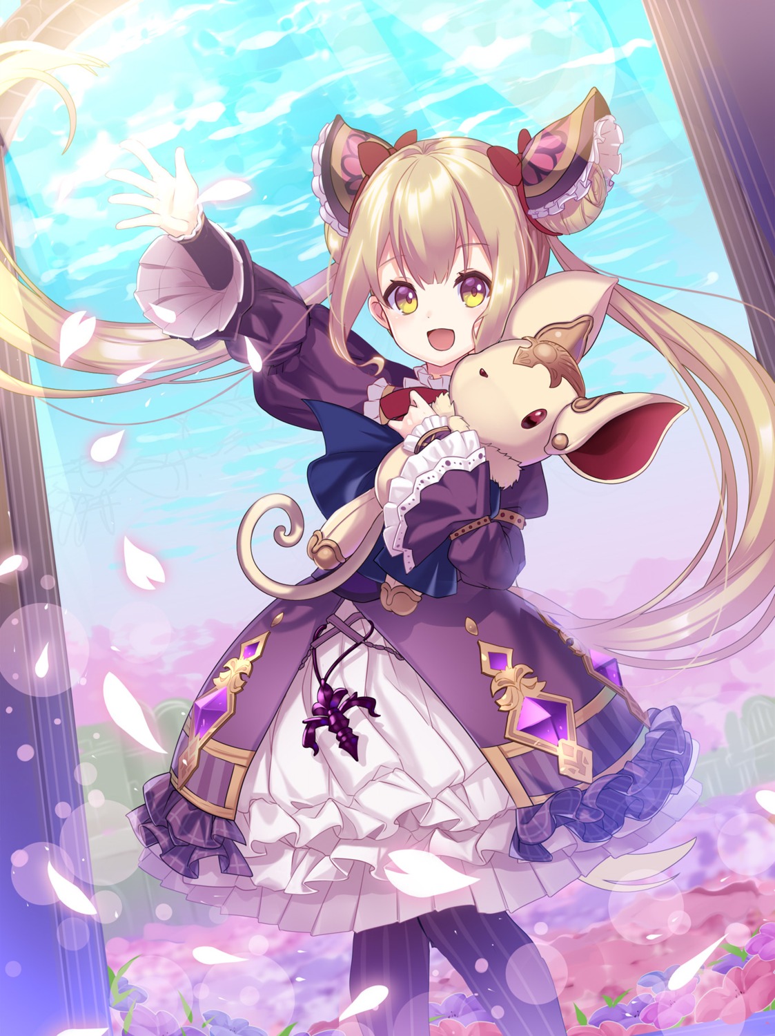 dress, lolita_fashion, luna_(shadowverse), niyori, pantyhose, shadowverse