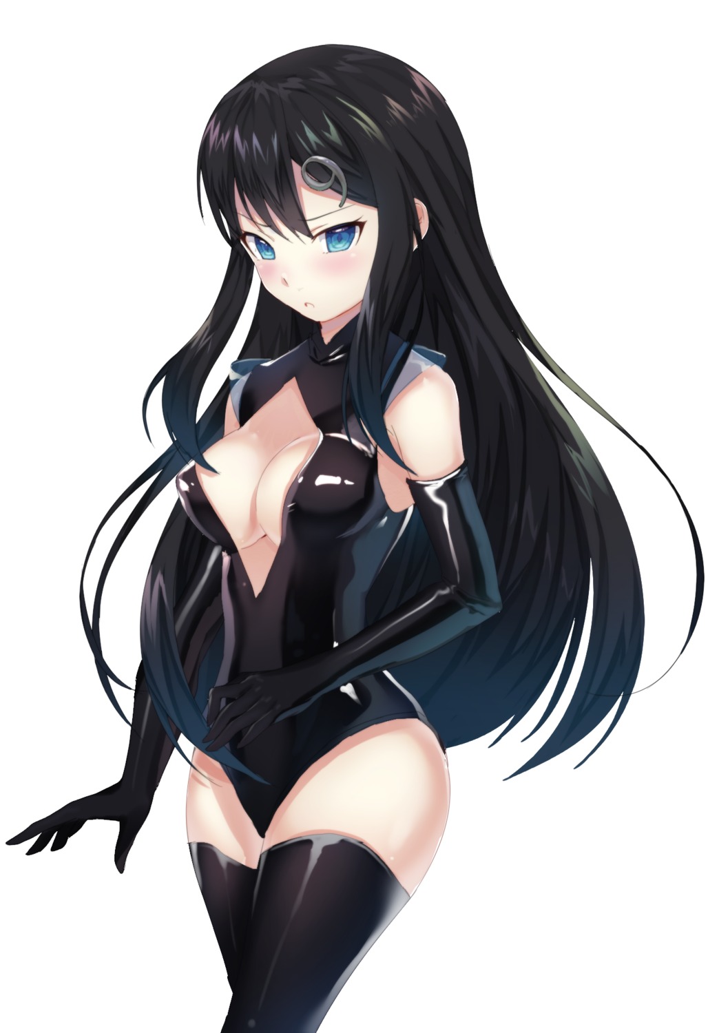 anthropomorphization, kyandii, leotard, no_bra, samsung_galaxy_s9, thighhighs