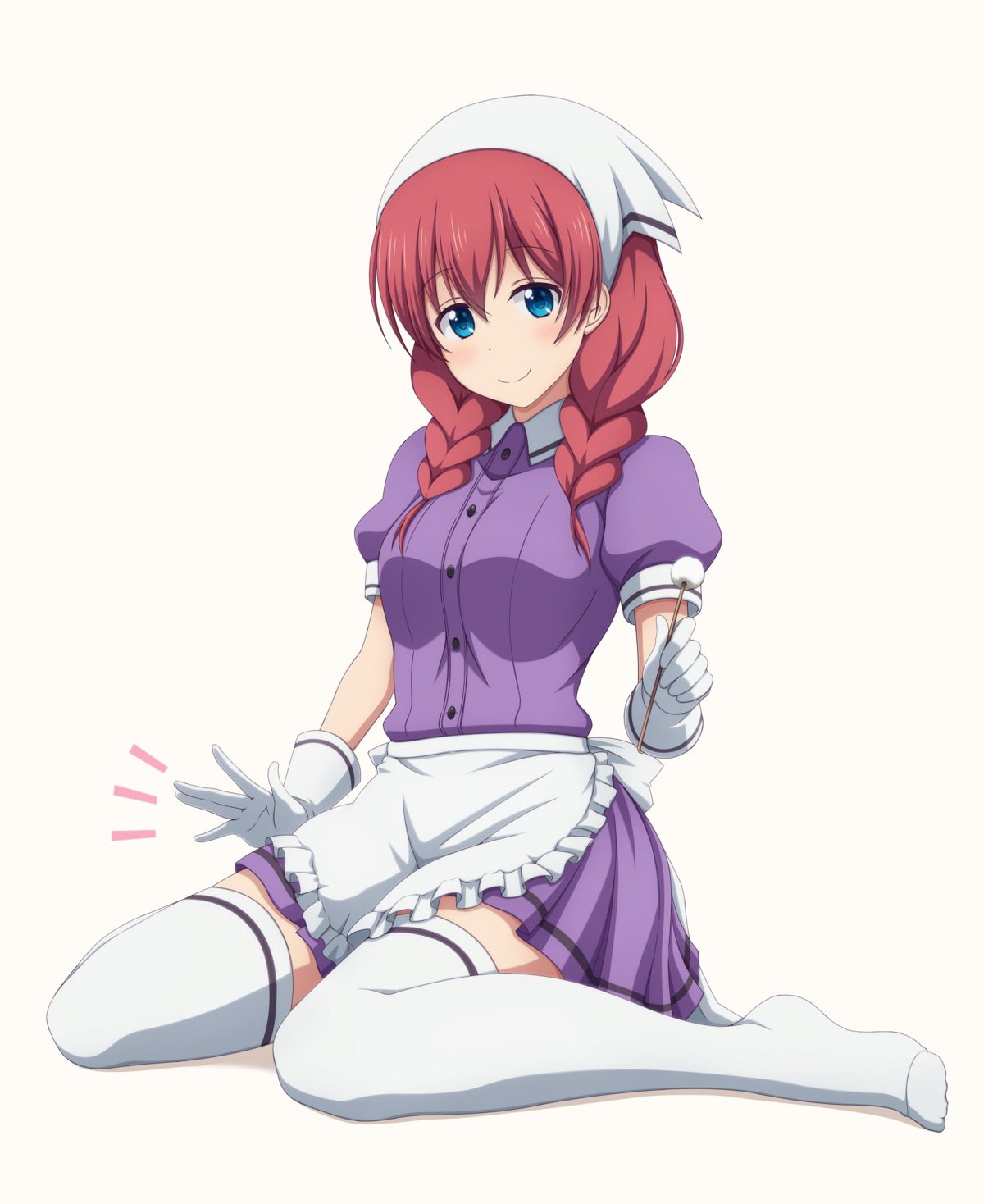 amano_miu, blend_s, feet, maid, shira-nyoro, thighhighs, waitress