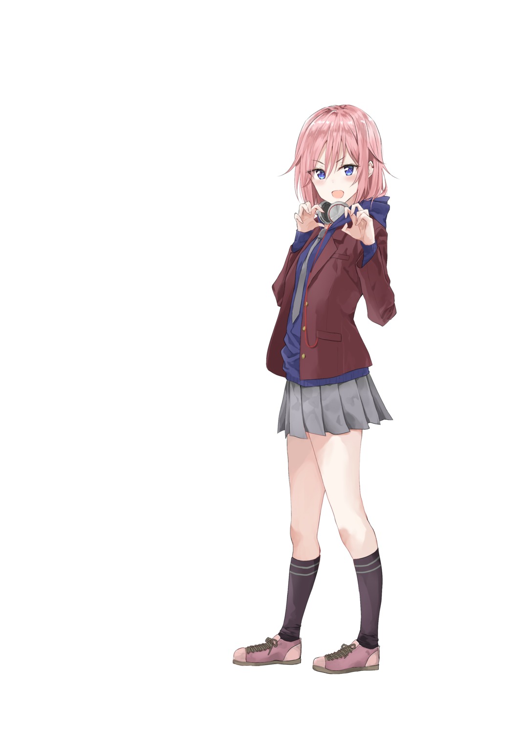 citrus_(manga), fujisaki_ribbon, headphones, mizusawa_matsuri, seifuku