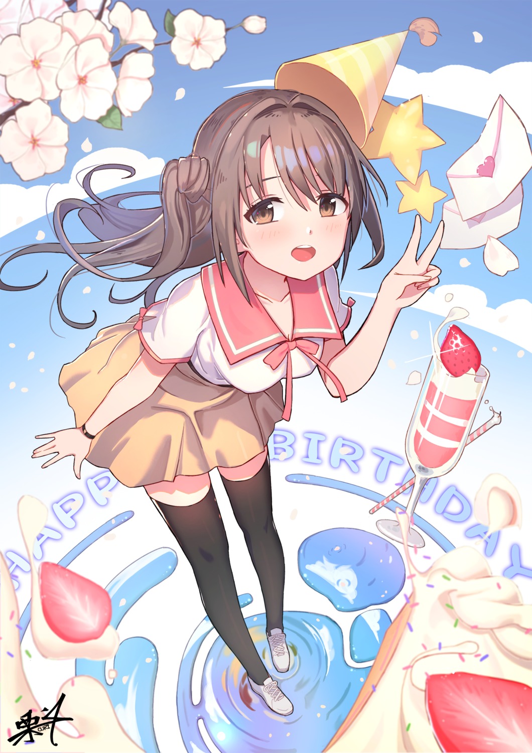 kuri_choko, seifuku, shimamura_uzuki, the_idolm@ster, the_idolm@ster_cinderella_girls, thighhighs