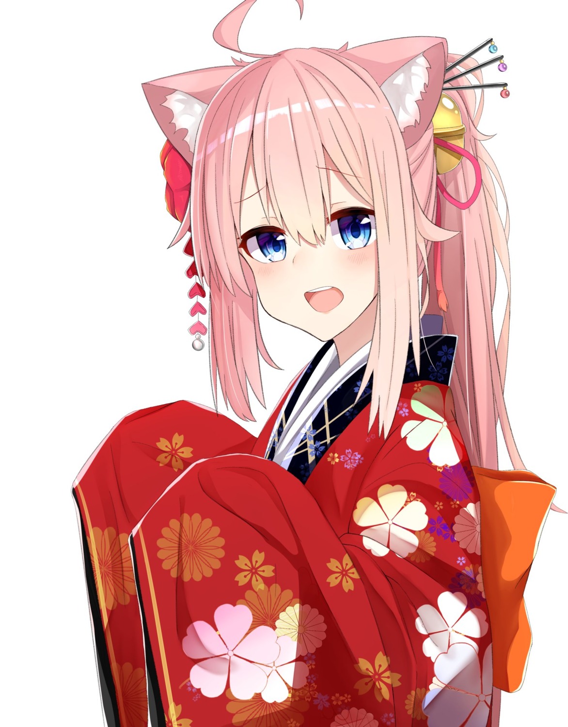 animal_ears, beko, hinata_channel, nekomimi, nekomiya_hinata, yukata