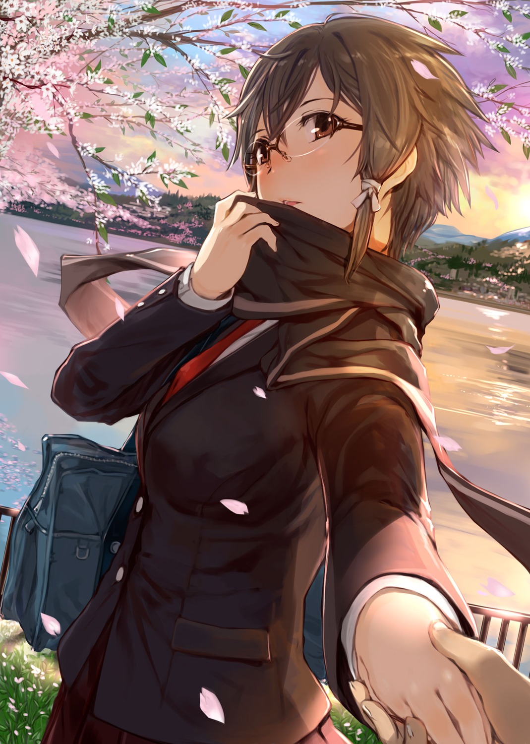 asada_shino, megane, mikazuki_akira, seifuku, sword_art_online, sword_art_online_ii