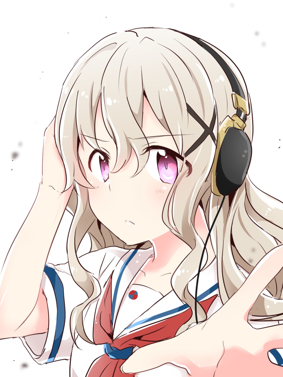 headphones, high_school_fleet, seifuku, uda_megumi, yasaka_shuu