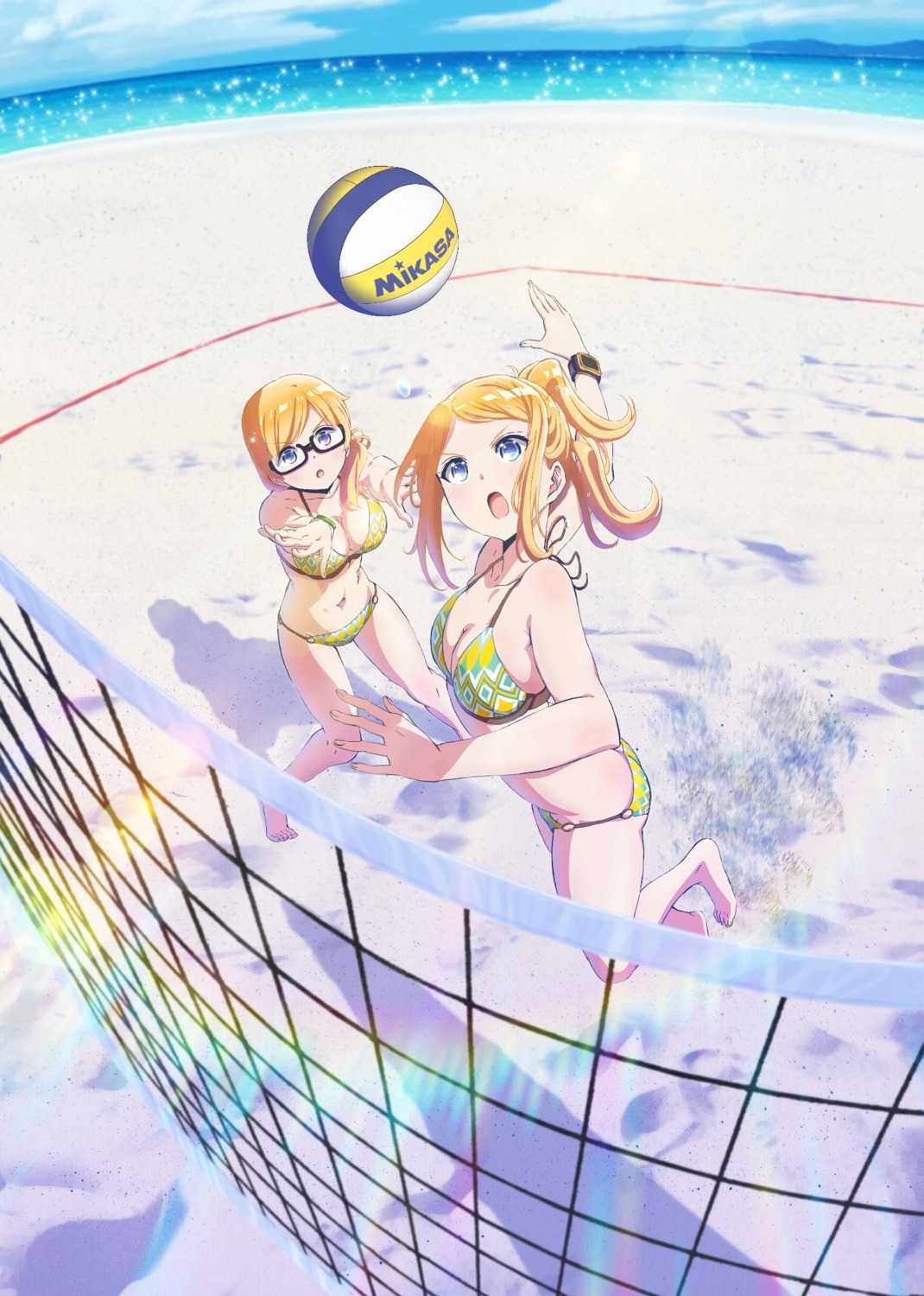 bikini, cleavage, harukana_receive, megane, swimsuits, tagme, thomas_emiri, thomas_kurea