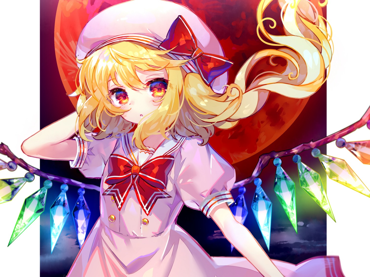 flandre_scarlet, hinasumire, touhou, wings