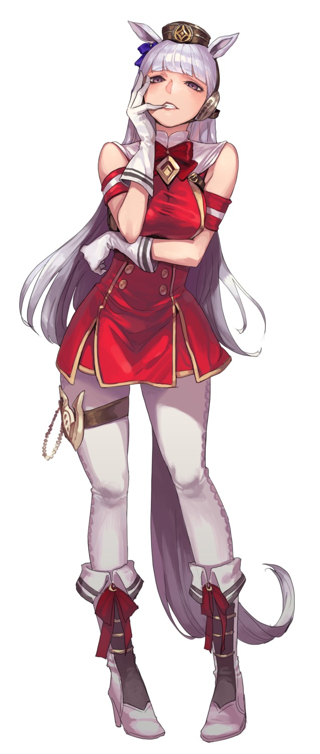 animal_ears, breast_hold, gold_ship_(umamusume), heels, sungwon, tail, uma_musume_pretty_derby, uniform