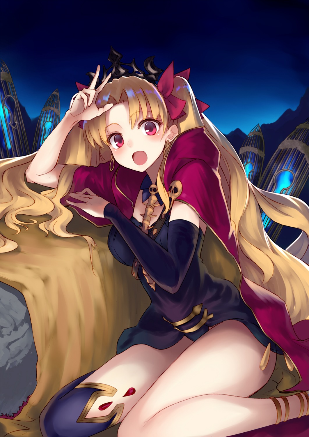 ereshkigal_(fate), fate/grand_order, jazztaki, pantsu, thighhighs