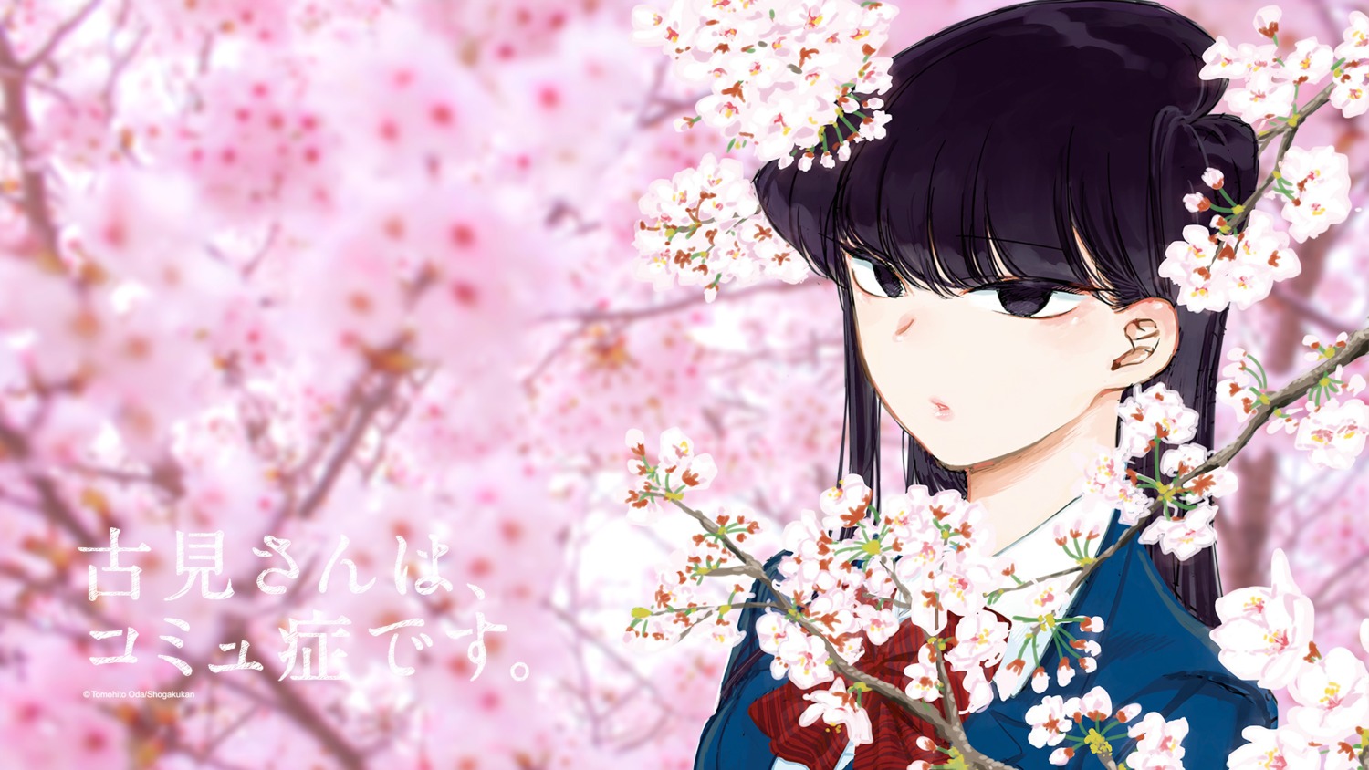 komi-san_wa_komyushou_desu., komi_shouko, oda_tomohito, seifuku, wallpaper