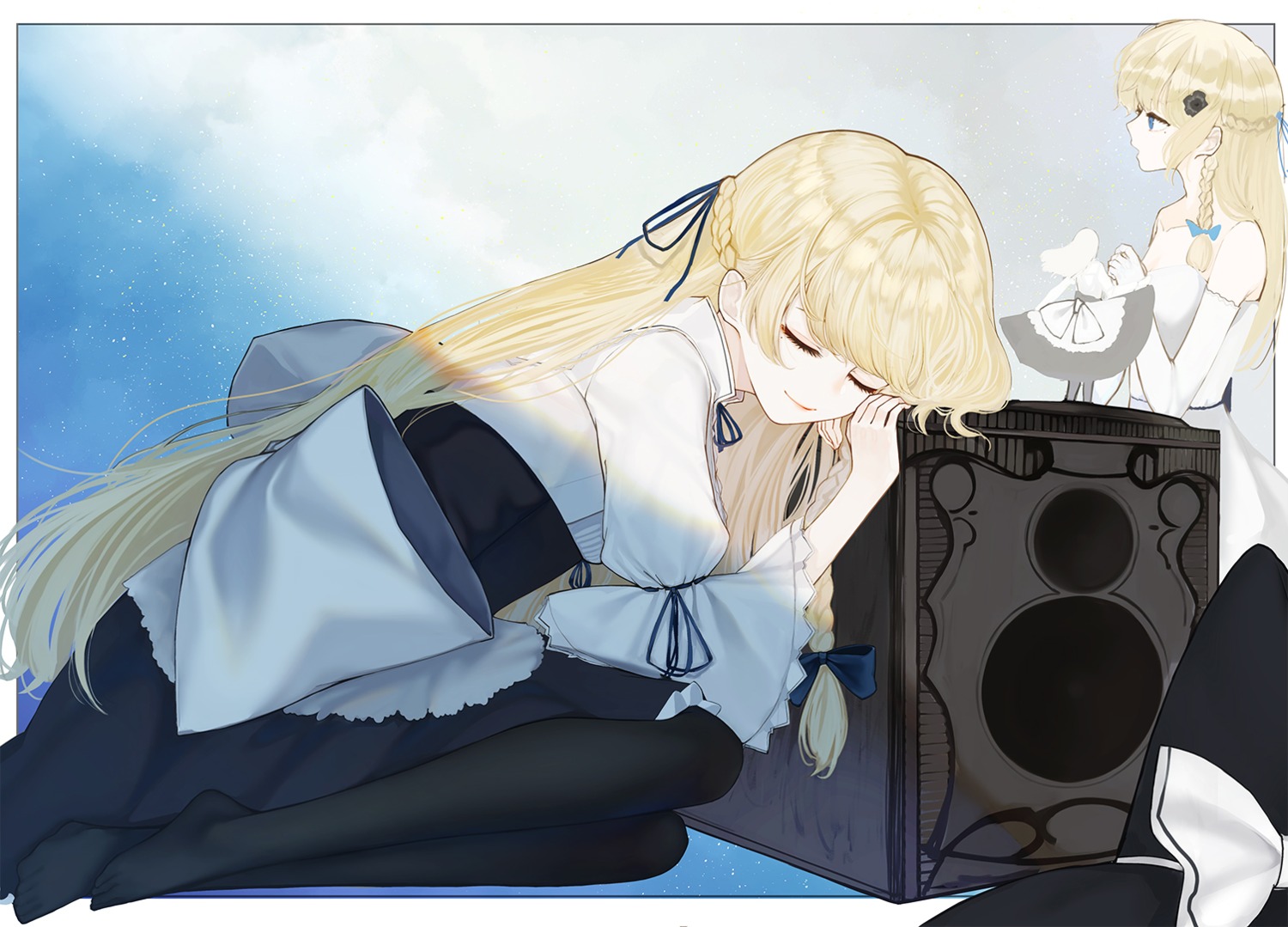 kirisame_marisa, pantyhose, scroll_lock_(scrool5), touhou