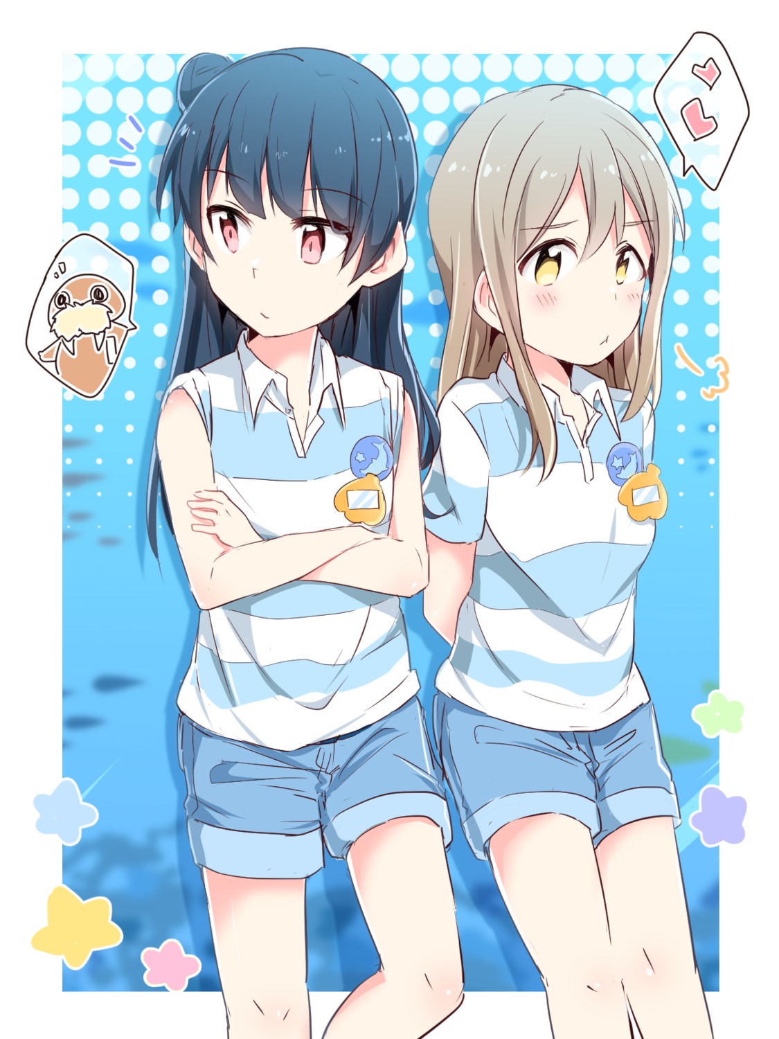 kunikida_hanamaru, love_live!_(series), love_live!_sunshine!!, tsushima_yoshiko, yasaka_shuu