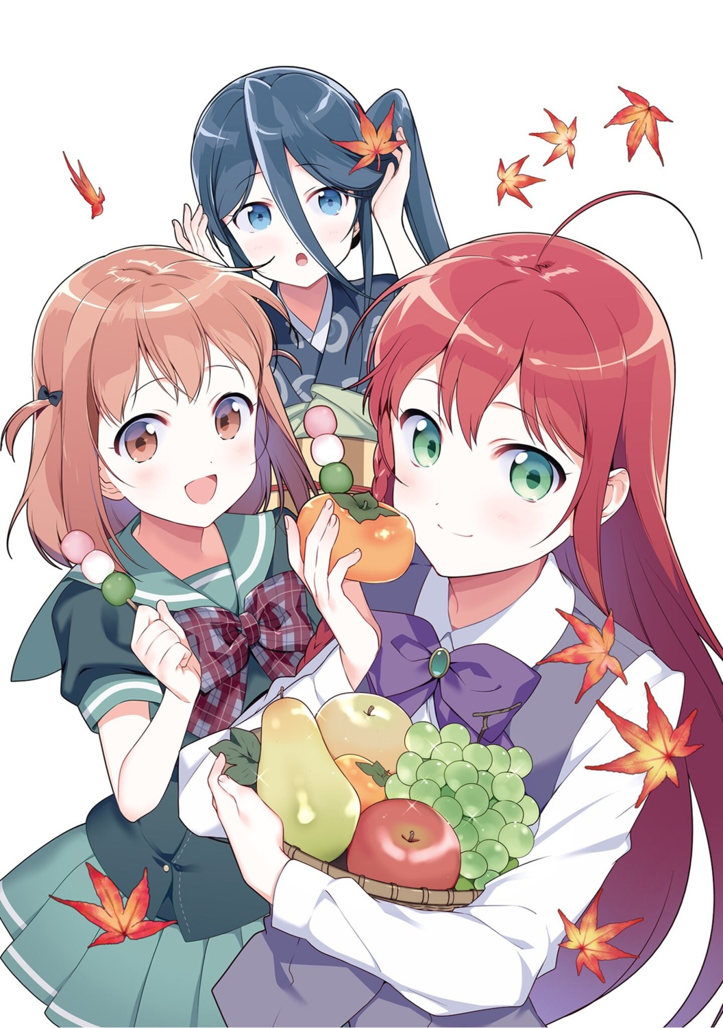 hataraku_maou-sama!, hiiragi_akio, japanese_clothes, kamazuki_suzuno, sasaki_chiho, seifuku, yusa_emi
