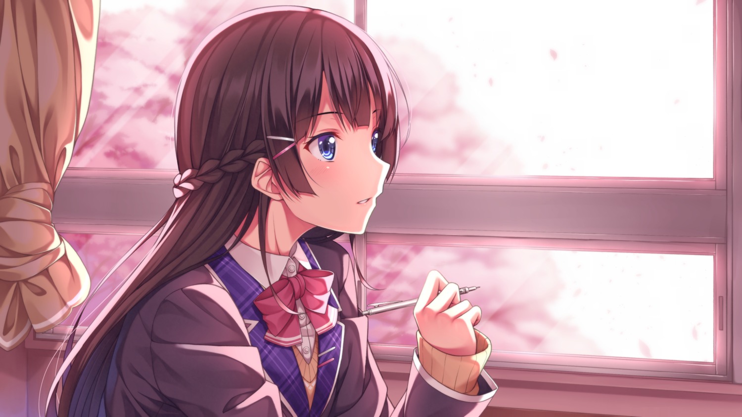 nijisanji, seifuku, tsukino_mito, wallpaper, yuuri_nayuta