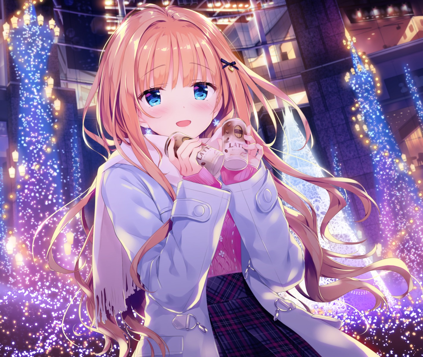christmas, kimishima_ao, saijo_melia, sweater