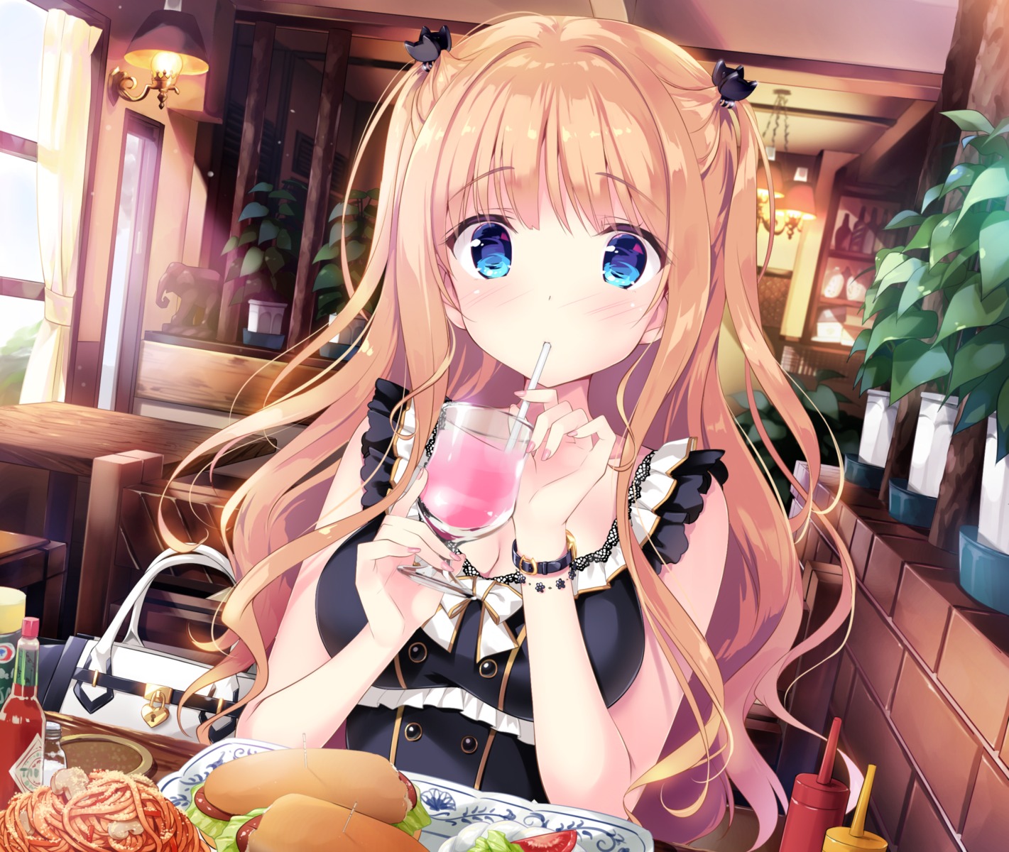 cleavage, kimishima_ao, saijo_melia