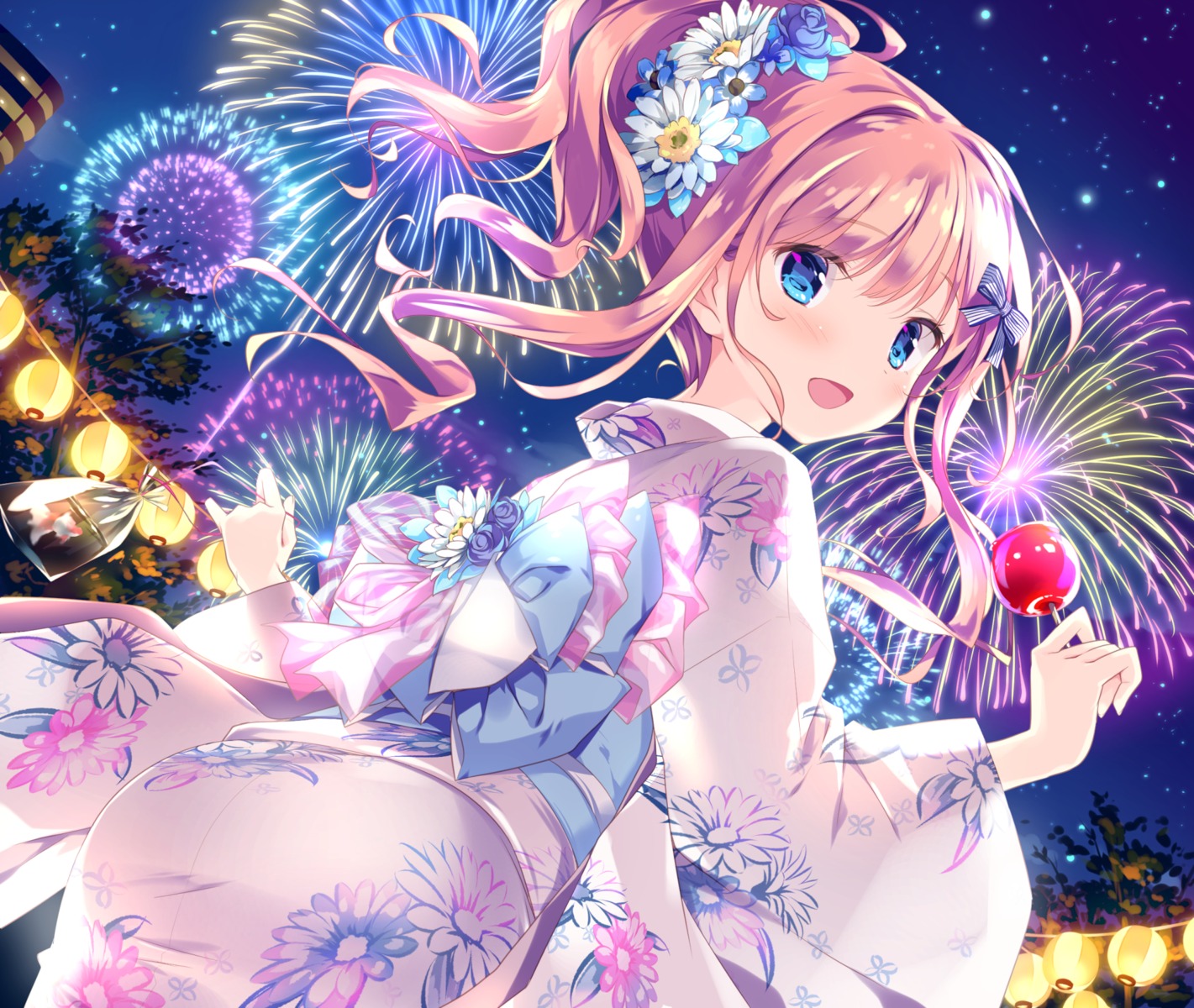kimishima_ao, saijo_melia, yukata