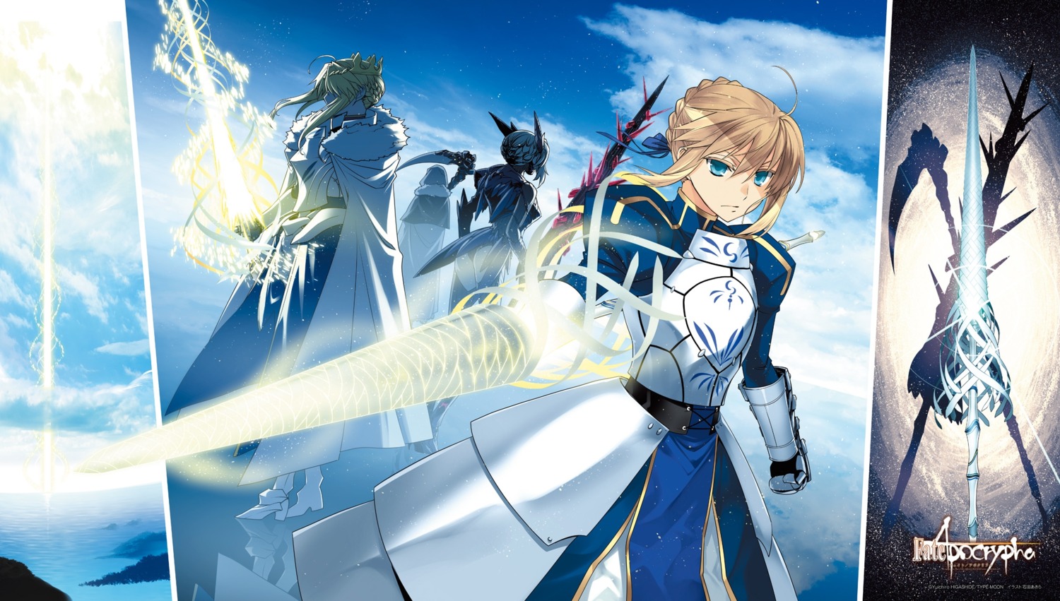 armor, artoria_pendragon_(fate), artoria_pendragon_alter_(fate), dress, fate/apocrypha, fate/grand_order, fate/stay_night, gray_(fate)